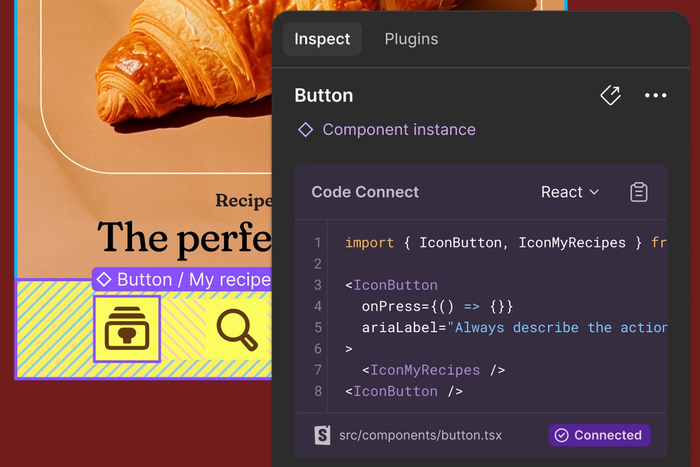 inspect feature with code preview